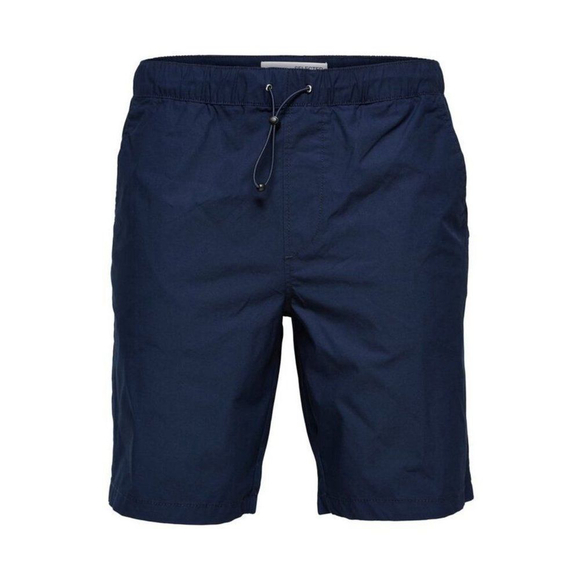 SELECTED Homme Brady Organic Cotton/Nylon Flex Shorts - Navy Large - Picture 2 of 8